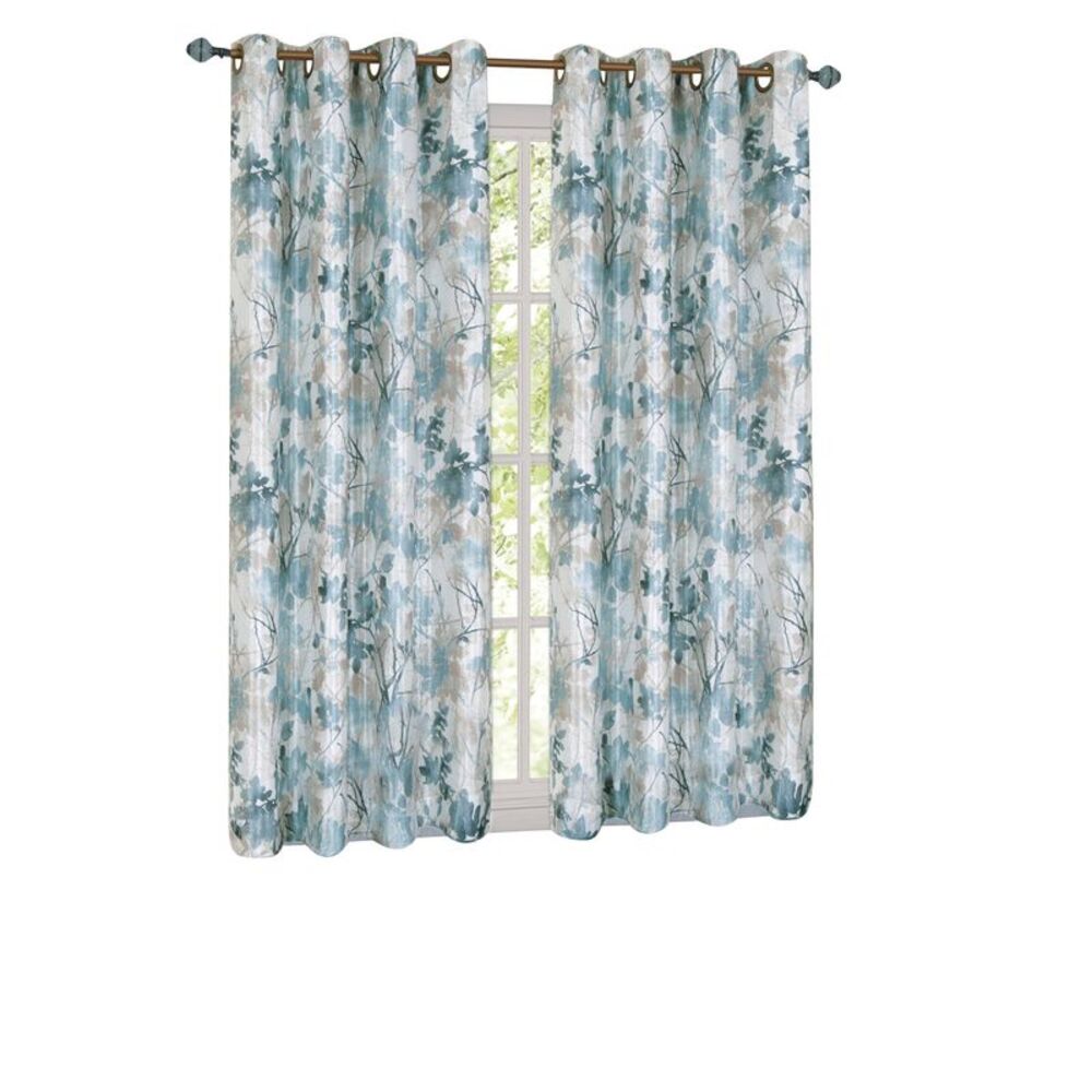 Collections Etc Tranquil Trees Grommet Top Insulated Room Darkening Thermal